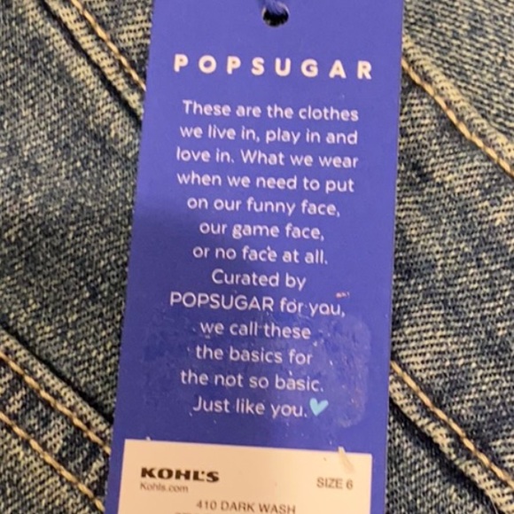 NWT POPSUGAR Kick Flare Jeans w/ Raw Bottom Hem - Picture 3 of 16